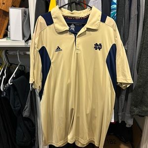 Men’s Adidas climalite Notre Dame golf shirt 3xl